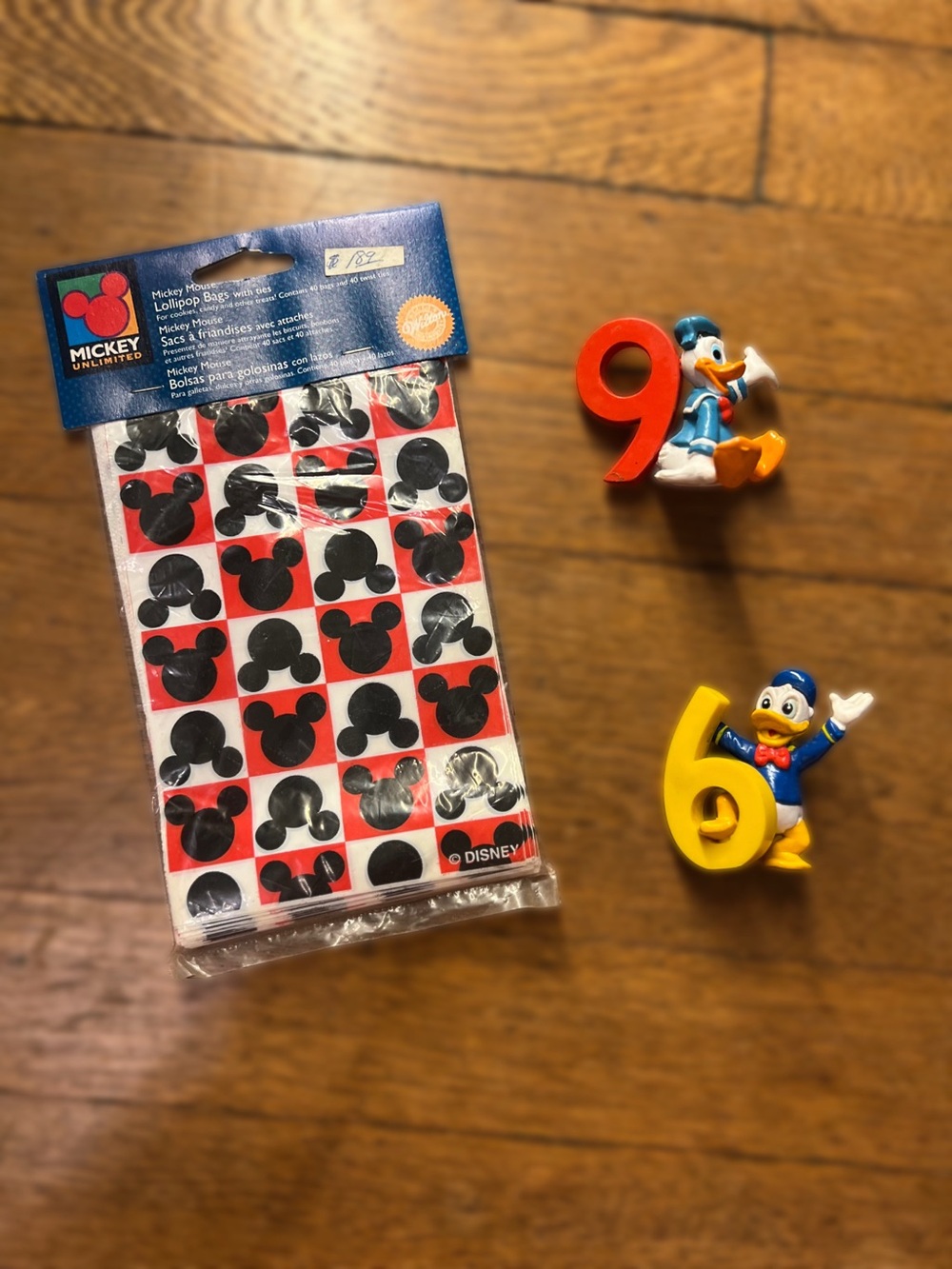 Disney Mickey Mouse Treat Bags and Cake Toppers